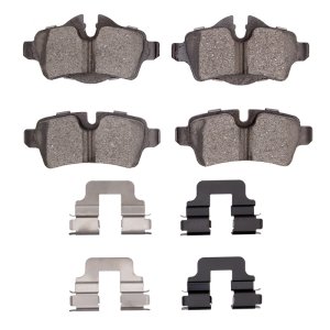 Mini Cooper Brake Pads - Rear - R1 Concepts - Semi Met - `07-`15